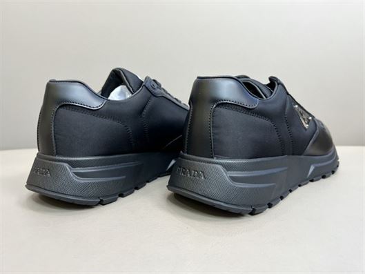 Pra*a PRAX 01 RE-NYLON AND BRUSHED LEATHER SNEAKERS PRS027