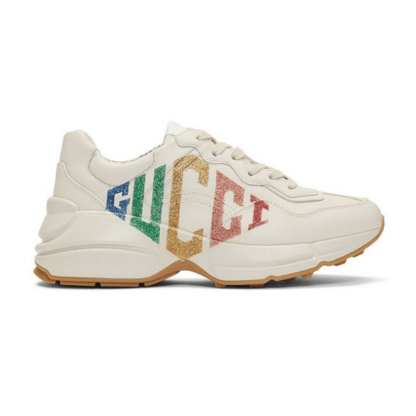 Gvc*1 IVORY RHYTON RAINBOW GLITTER SNEAKERS   GCC013
