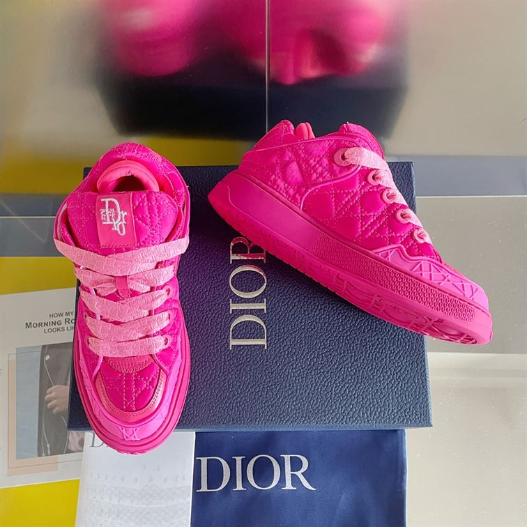 D10r BY ERL B9S SKATER SNEAKER, LIMITED AND NUMBERED EDITION FUCHSIA KUMO CANNAGE SATIN DO093
