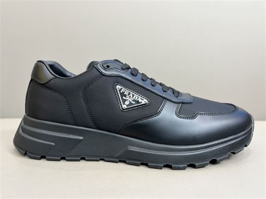 Pra*a PRAX 01 RE-NYLON AND BRUSHED LEATHER SNEAKERS PRS027