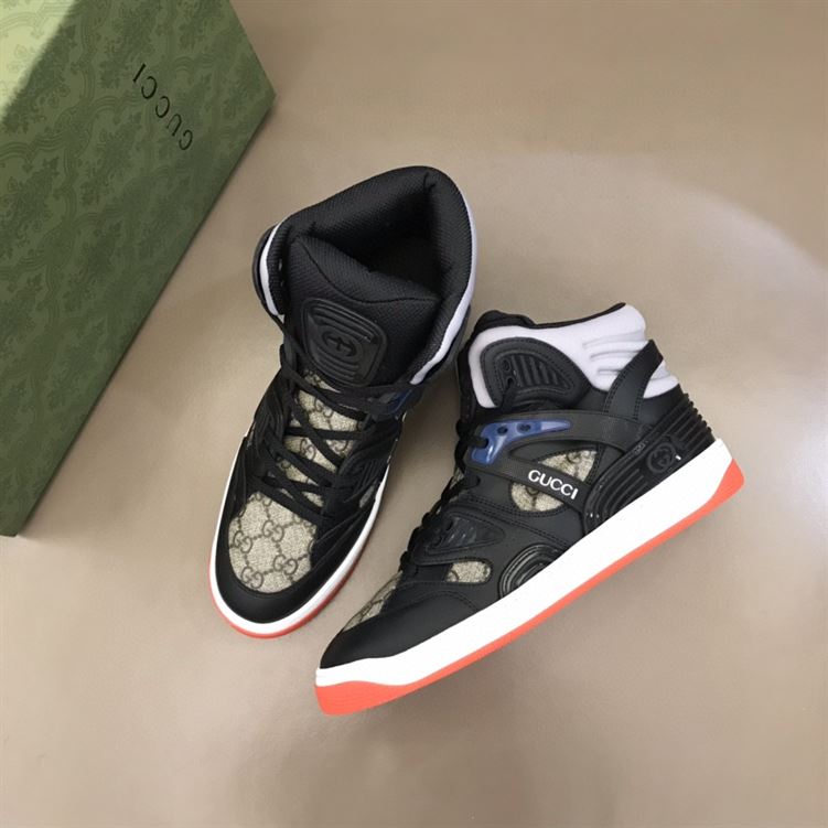 MEN S Gvc*1 BASKET SNEAKER IN BLACK DEMETRA   GCC002