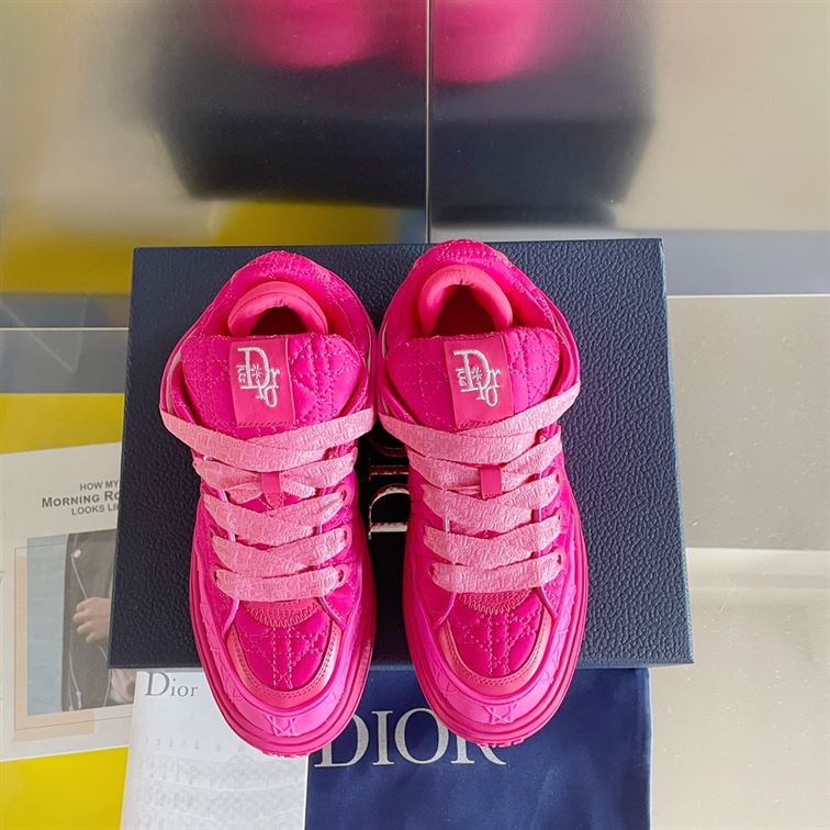 D10r BY ERL B9S SKATER SNEAKER, LIMITED AND NUMBERED EDITION FUCHSIA KUMO CANNAGE SATIN DO093