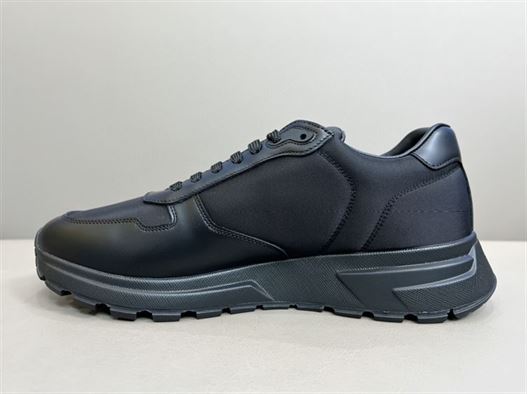 Pra*a PRAX 01 RE-NYLON AND BRUSHED LEATHER SNEAKERS PRS027