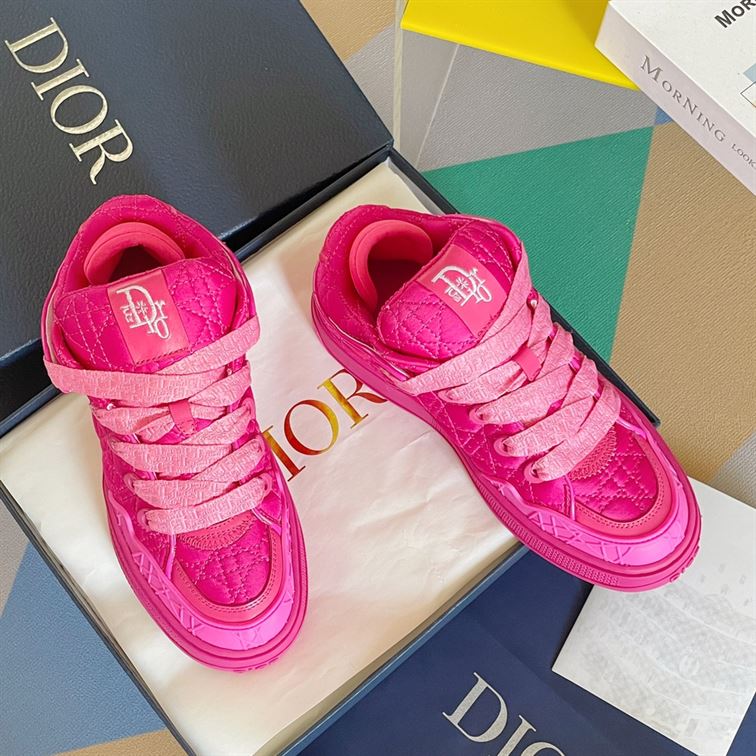 D10r BY ERL B9S SKATER SNEAKER, LIMITED AND NUMBERED EDITION FUCHSIA KUMO CANNAGE SATIN DO093