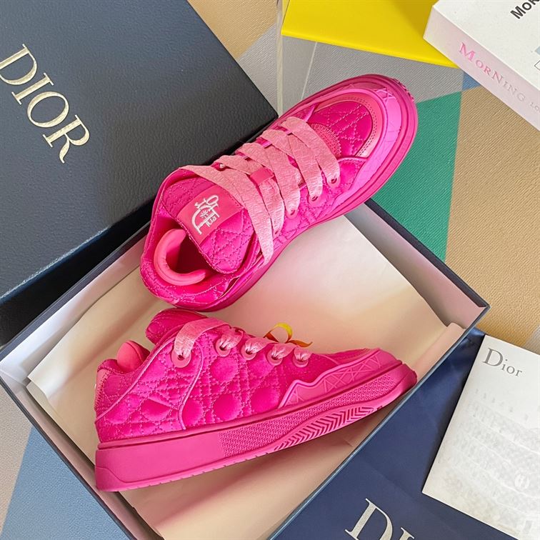 D10r BY ERL B9S SKATER SNEAKER, LIMITED AND NUMBERED EDITION FUCHSIA KUMO CANNAGE SATIN DO093