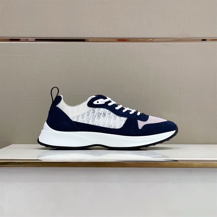 D10r B25 RUNNER NAVY OBLIQUE SUEDE SNEAKER DO063
