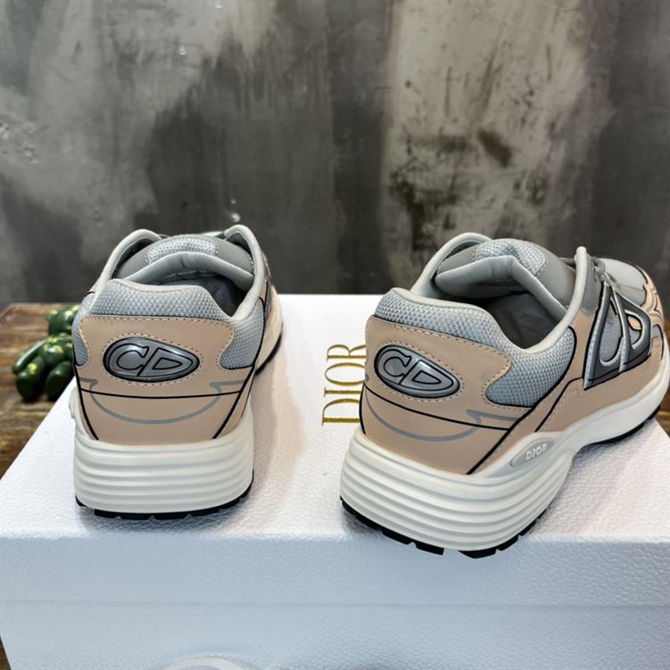 D10r B30 SNEAKER GRAY MESH AND LIGHT PINK AND GRAY TECHNICAL FABRIC   DO058