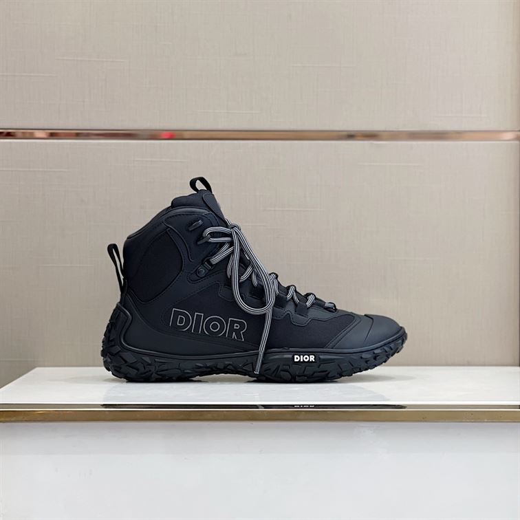 D10rIZON HIKING BOOT BLACK TECHNICAL MESH AND RUBBER   DO089