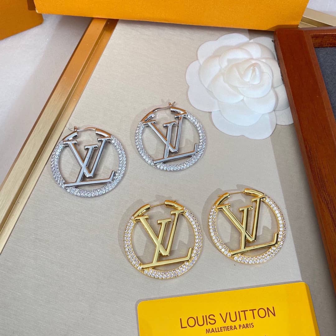 Knockoff L0vis Vvtt0n Logo Earring