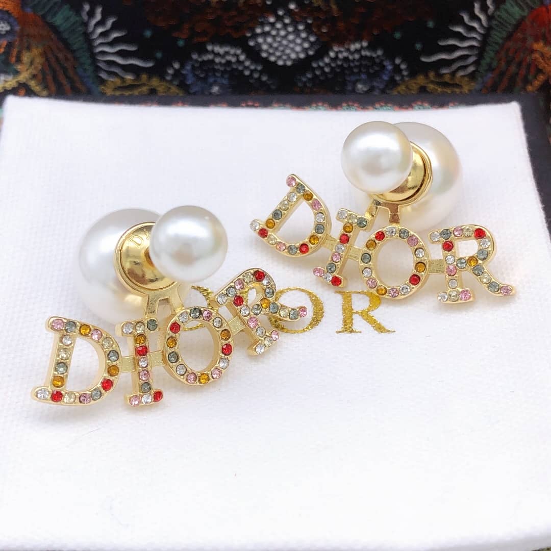 Wholesale Chr1st1an D10r Logo Earring