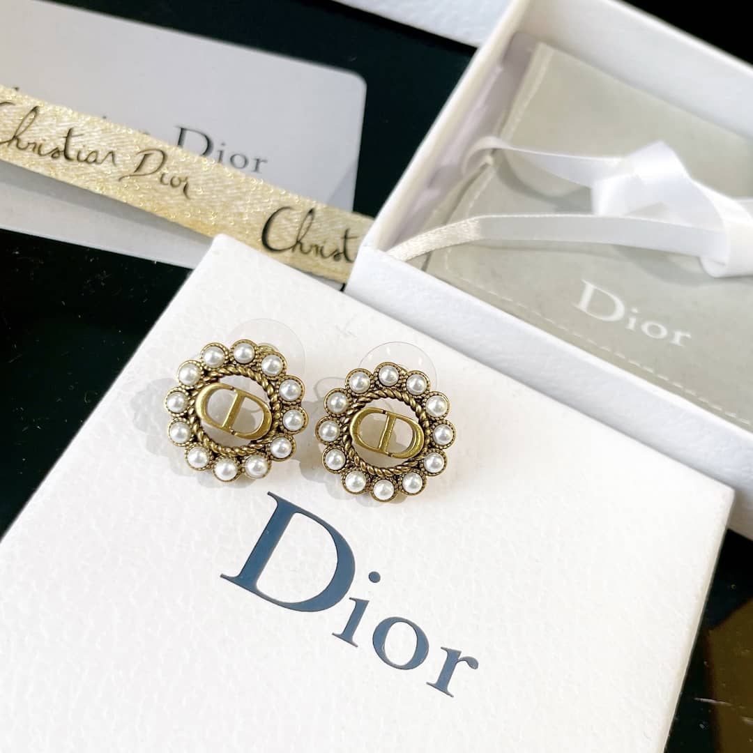 Wholesale Chr1st1an D10r Logo Earring