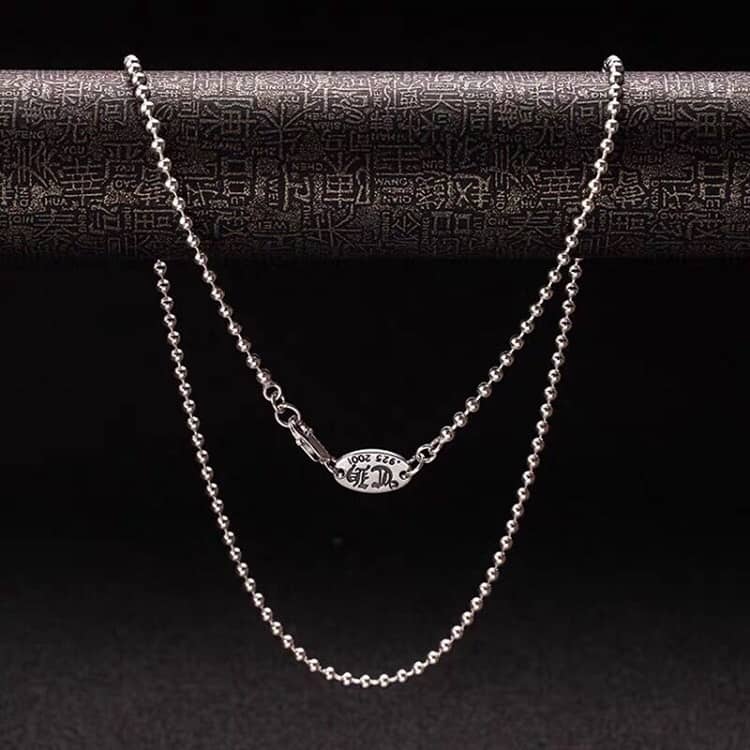 Knockoff Ch*0me He**ts Logo Necklace