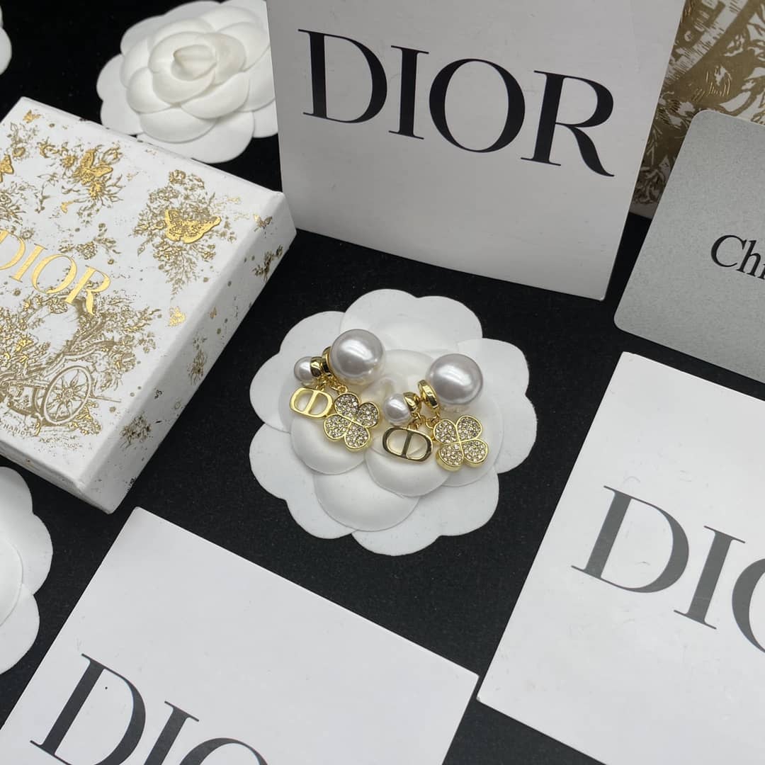 Knockoff Chr1st1an D10r Logo Earring