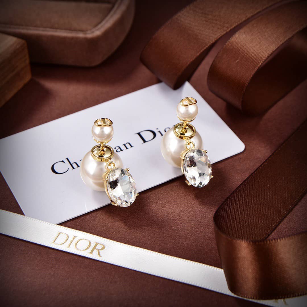 Wholesale Chr1st1an D10r Logo Earring
