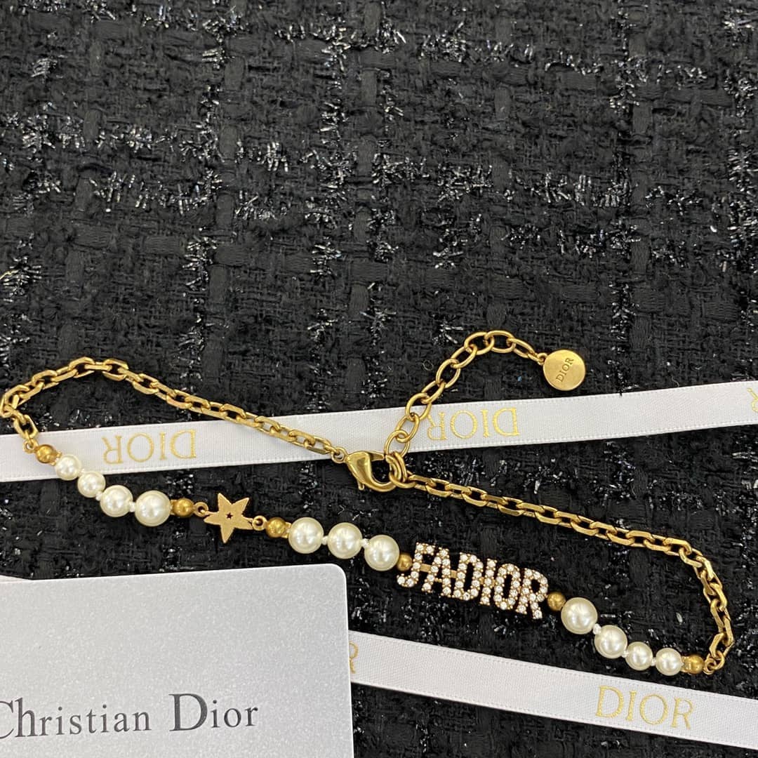 Wholesale Chr1st1an D10r Logo Necklace
