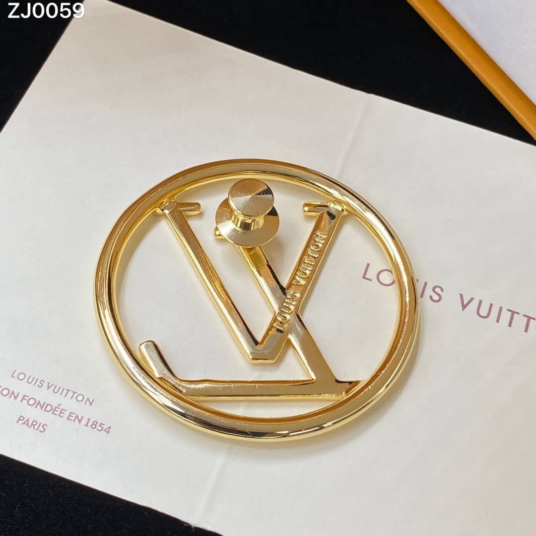 Fake L0vis Vvtt0n Logo Brooch
