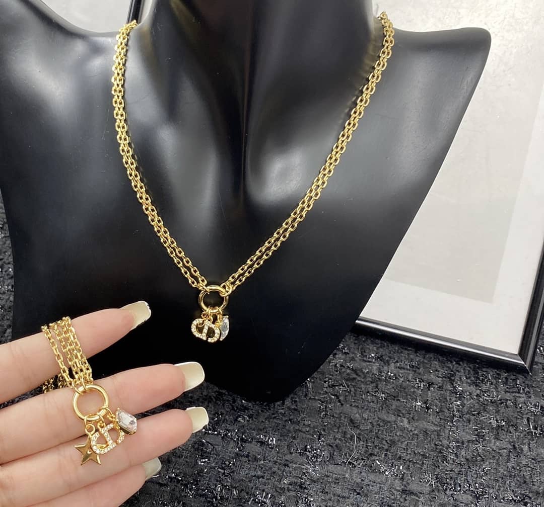 Wholesale Chr1st1an D10r Logo Necklace