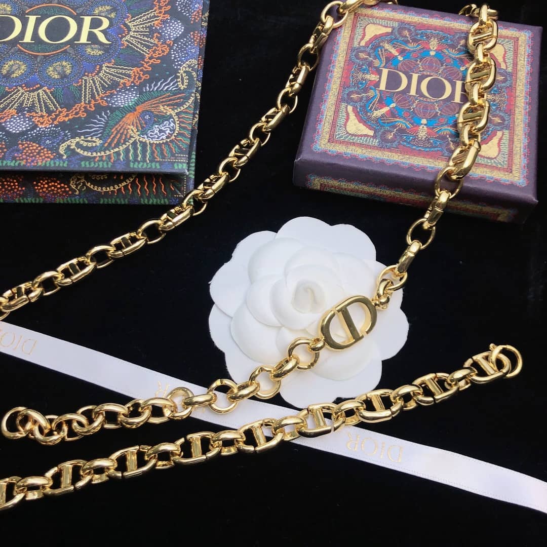 Wholesale Chr1st1an D10r Logo Necklace