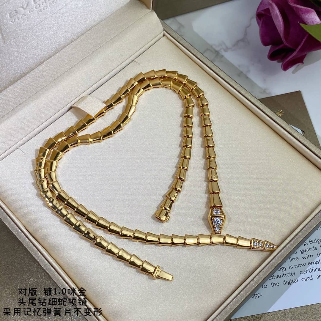 Fake Bv1g*ai Logo Necklace