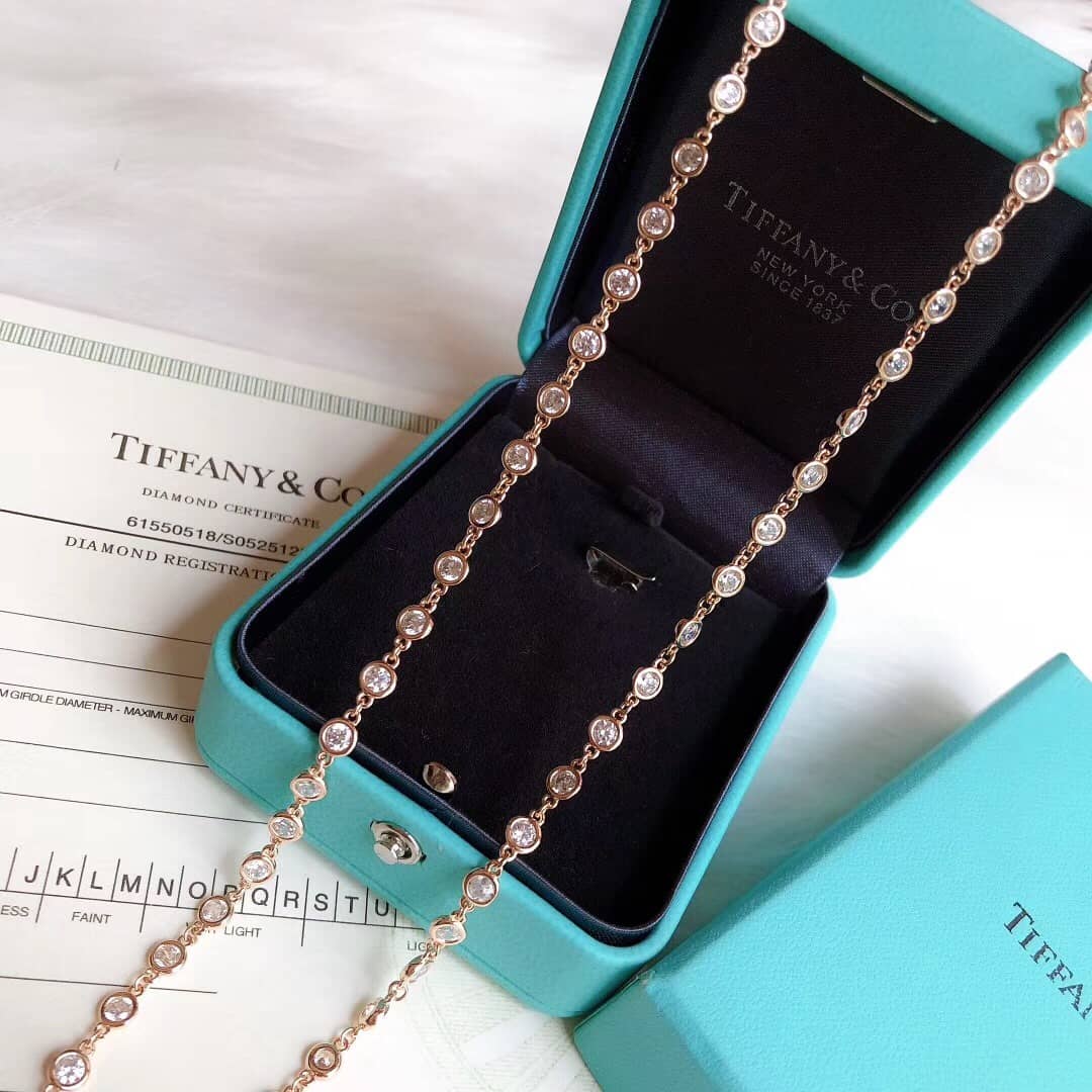 Fake T*f*ny Logo Necklace