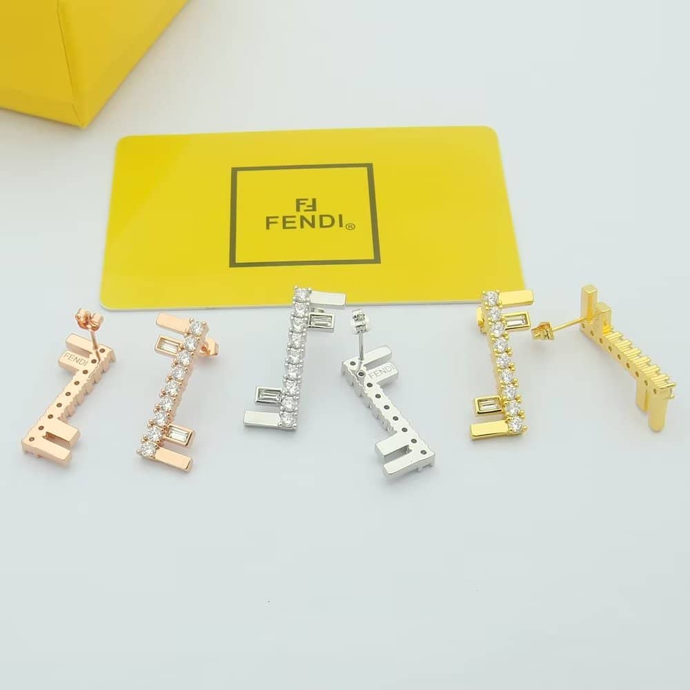Fake F**di Logo Earring