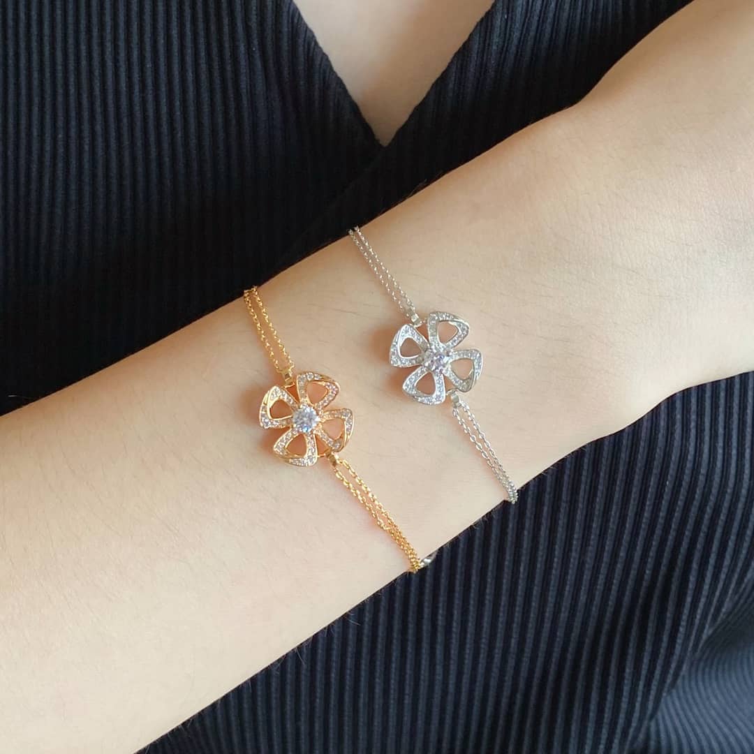 Fake Bv1g*ai Logo Bracelet