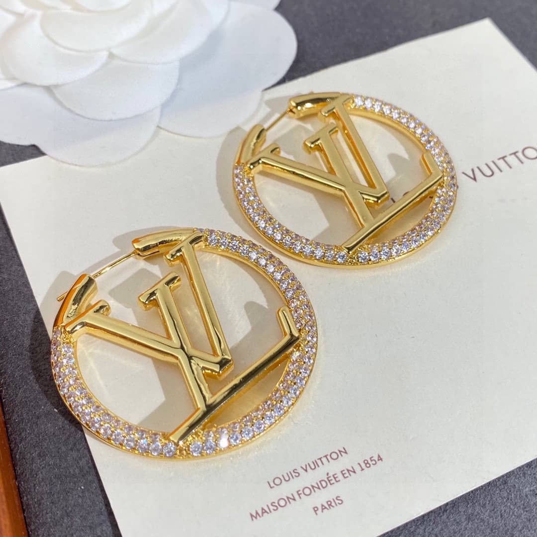 Knockoff L0vis Vvtt0n Logo Earring