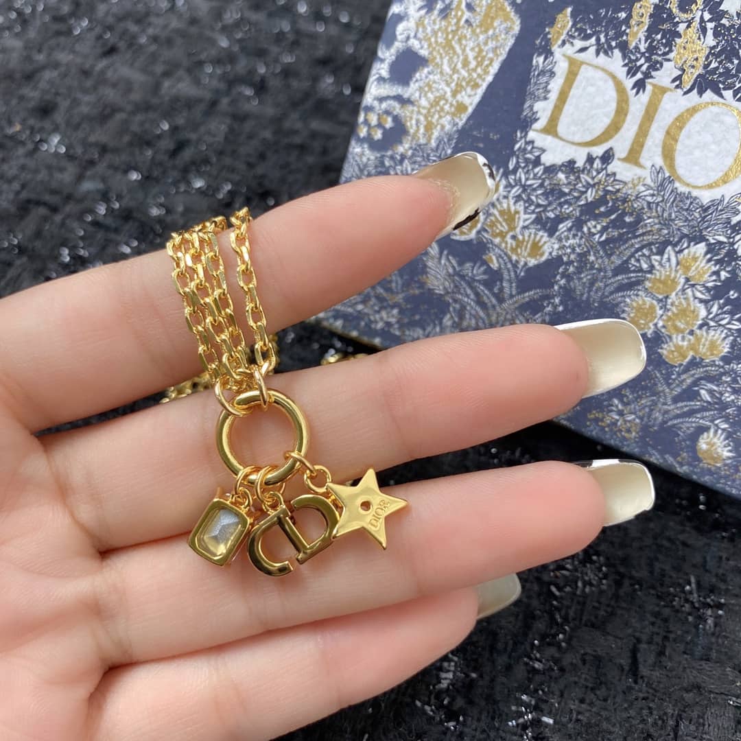Wholesale Chr1st1an D10r Logo Necklace