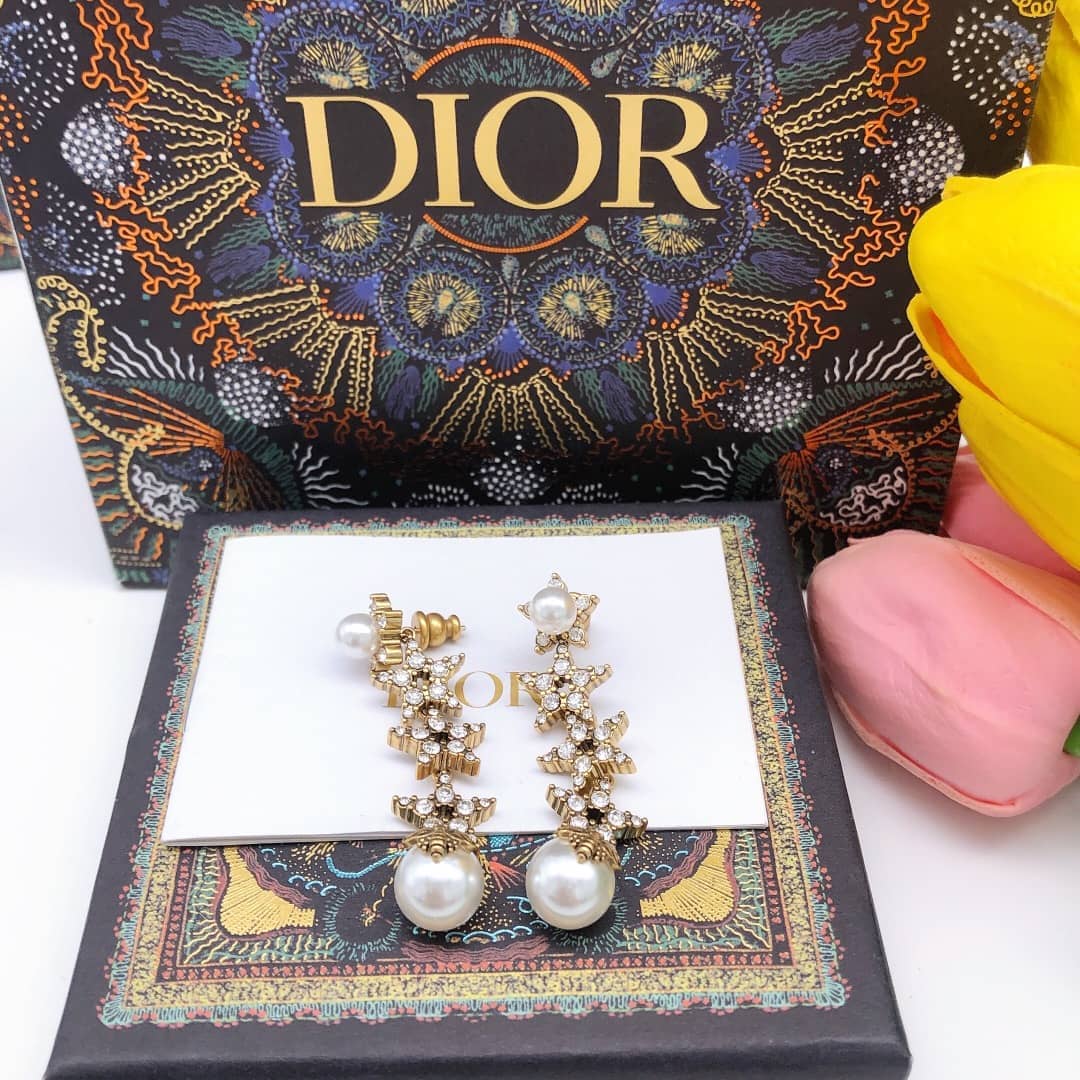 Knockoff Chr1st1an D10r Logo Earring