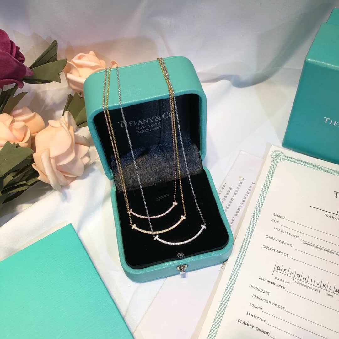 Fake T*f*ny Logo Necklace