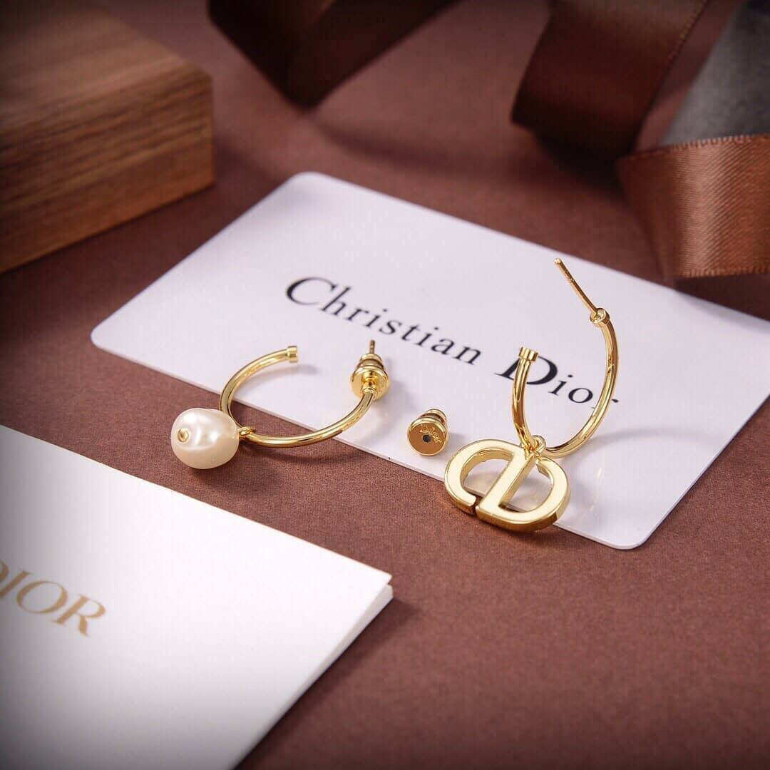 Fake Chr1st1an D10r Logo Earring