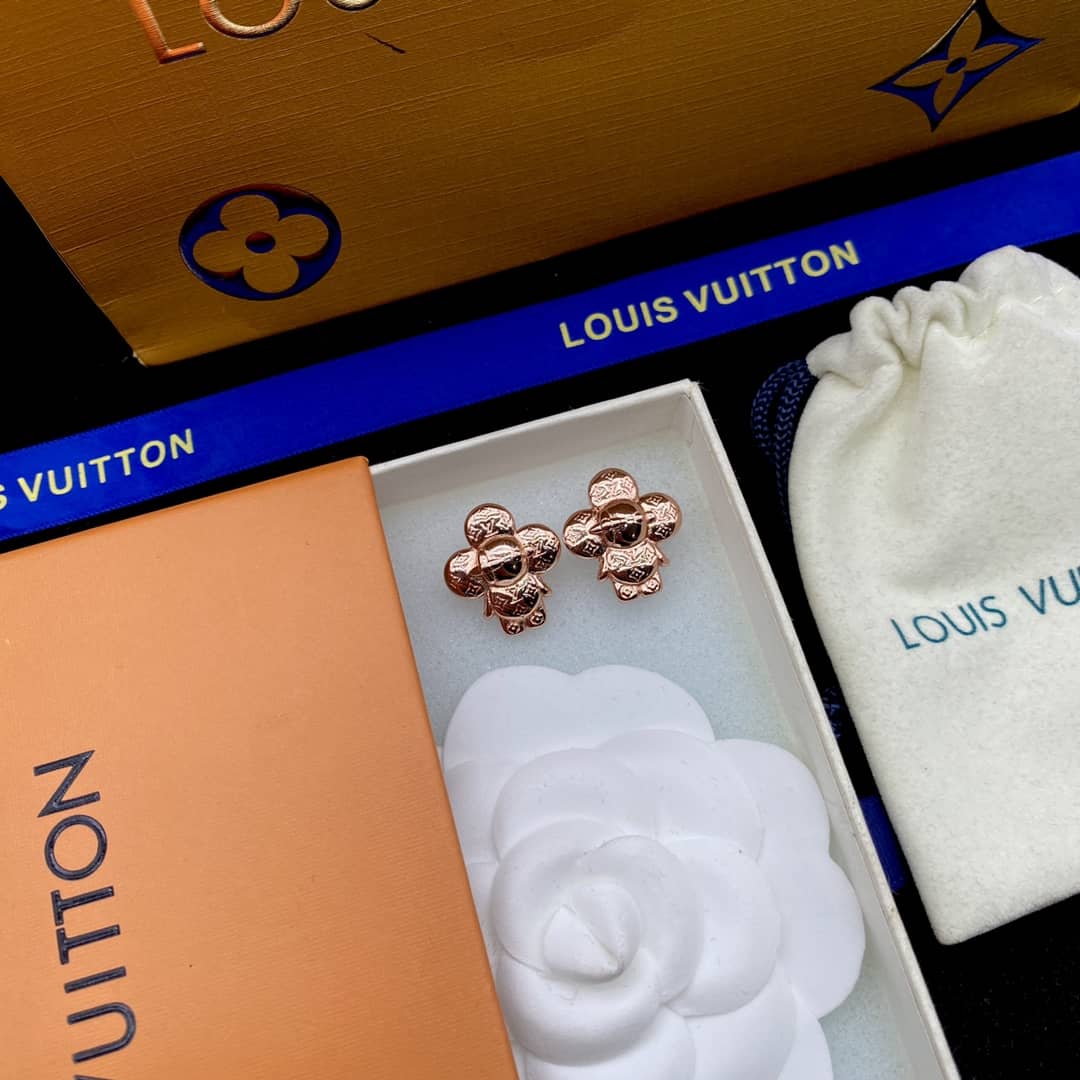 Knockoff L0vis Vvtt0n Logo Earring