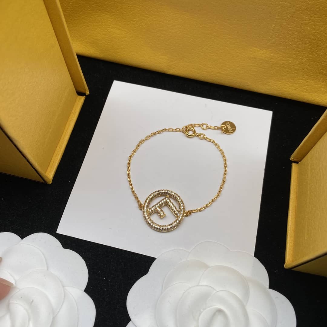Fake F**di Logo Bracelet
