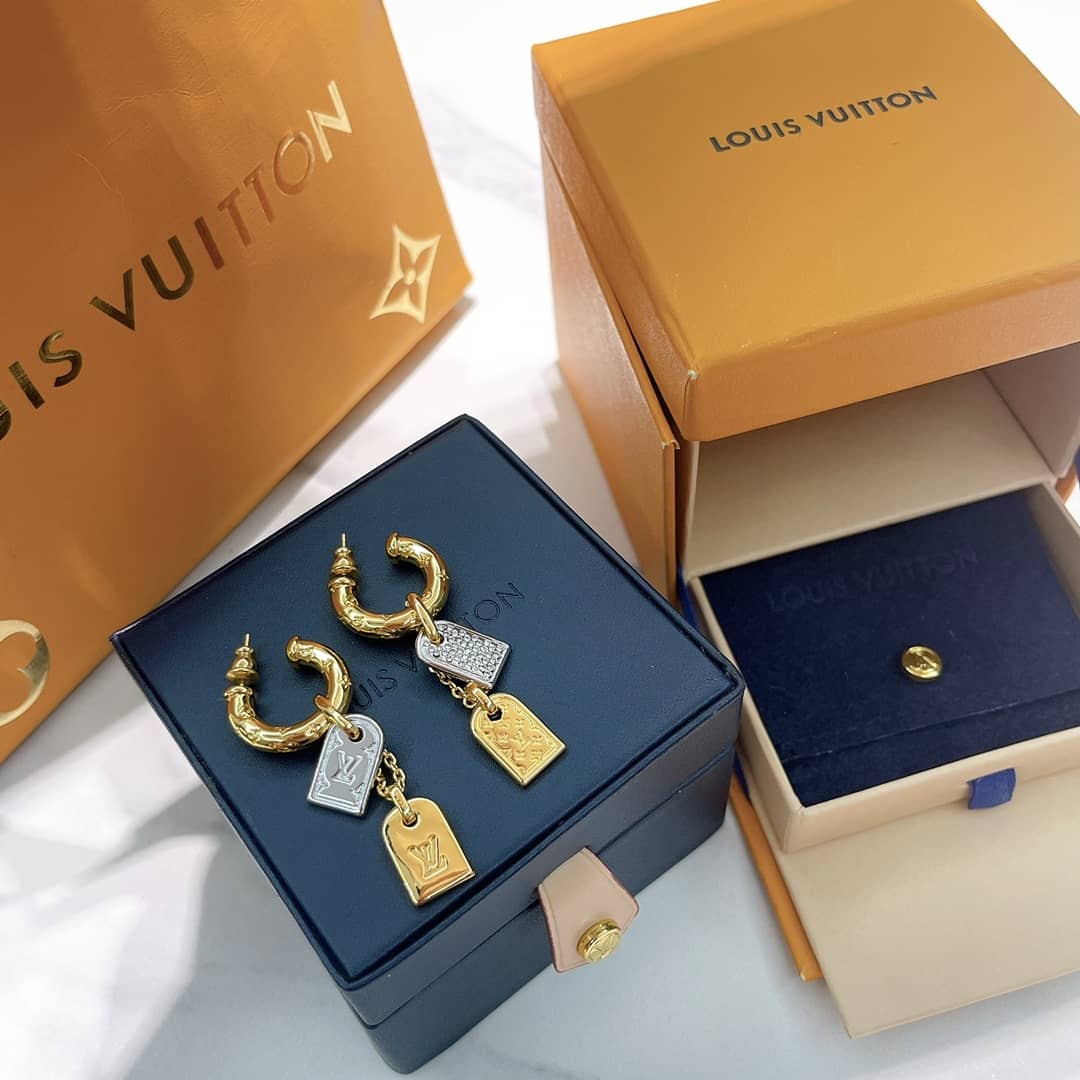 Knockoff L0vis Vvtt0n Logo Earring
