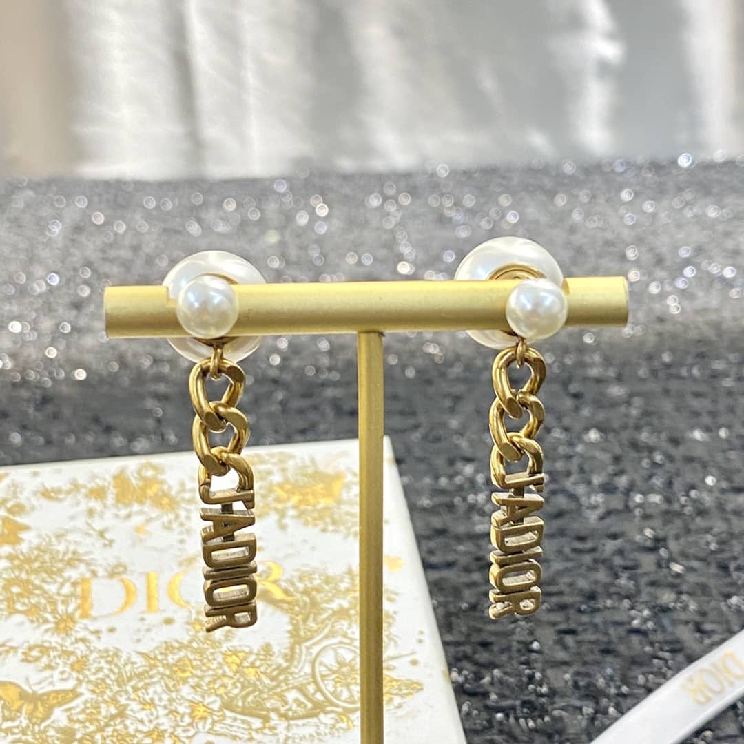 Wholesale Chr1st1an D10r Logo Earring