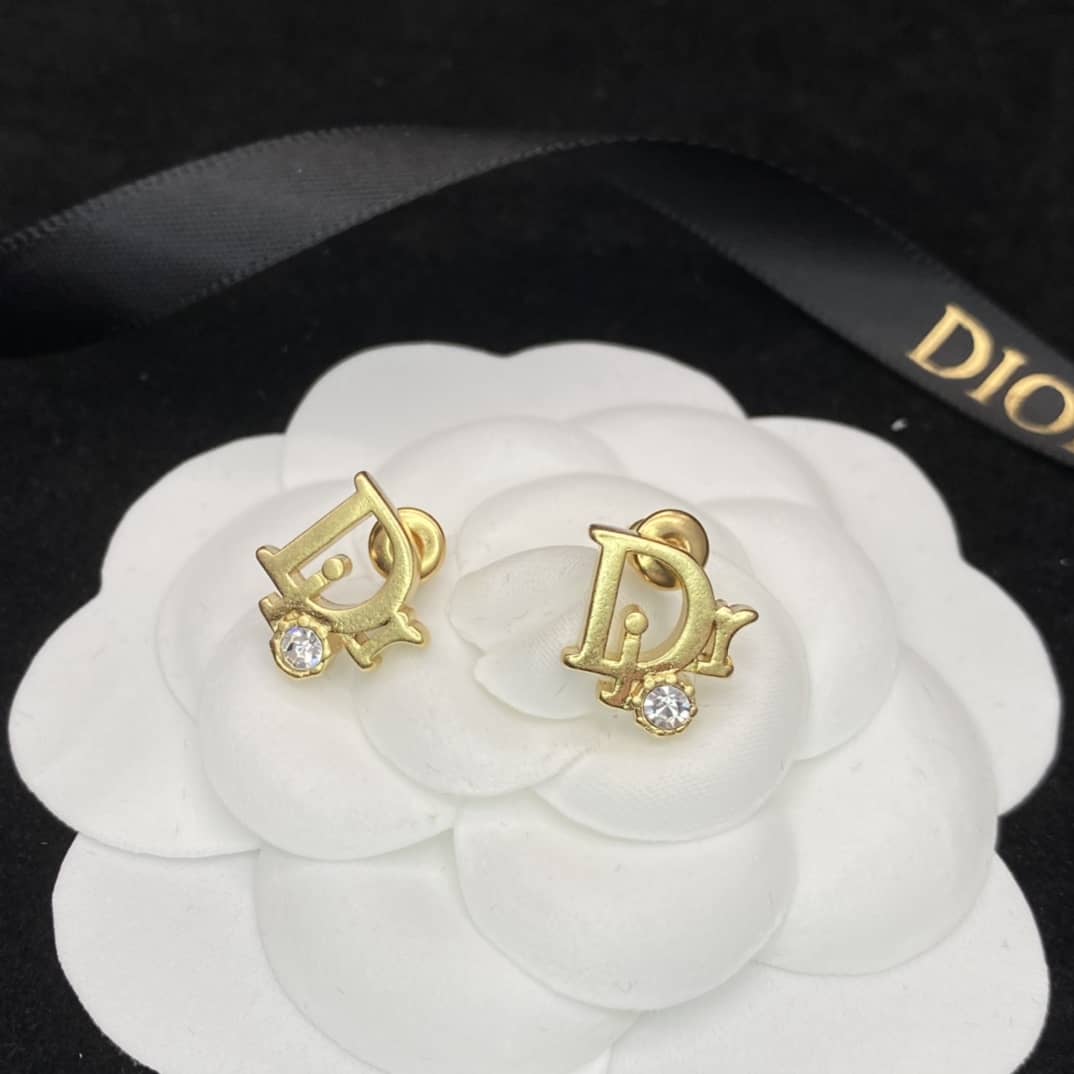 Fake Chr1st1an D10r Logo Earring