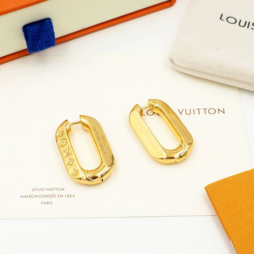 Knockoff L0vis Vvtt0n Logo Earring