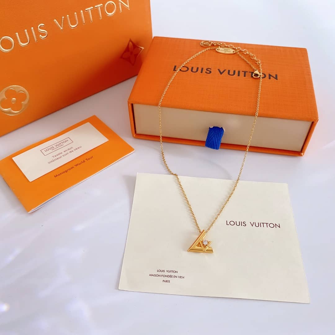 Knockoff L0vis Vvtt0n Logo Necklace