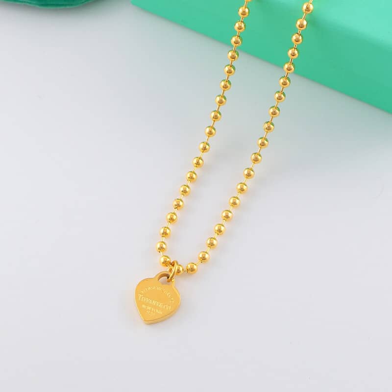 Knockoff T*f*ny Logo Necklace