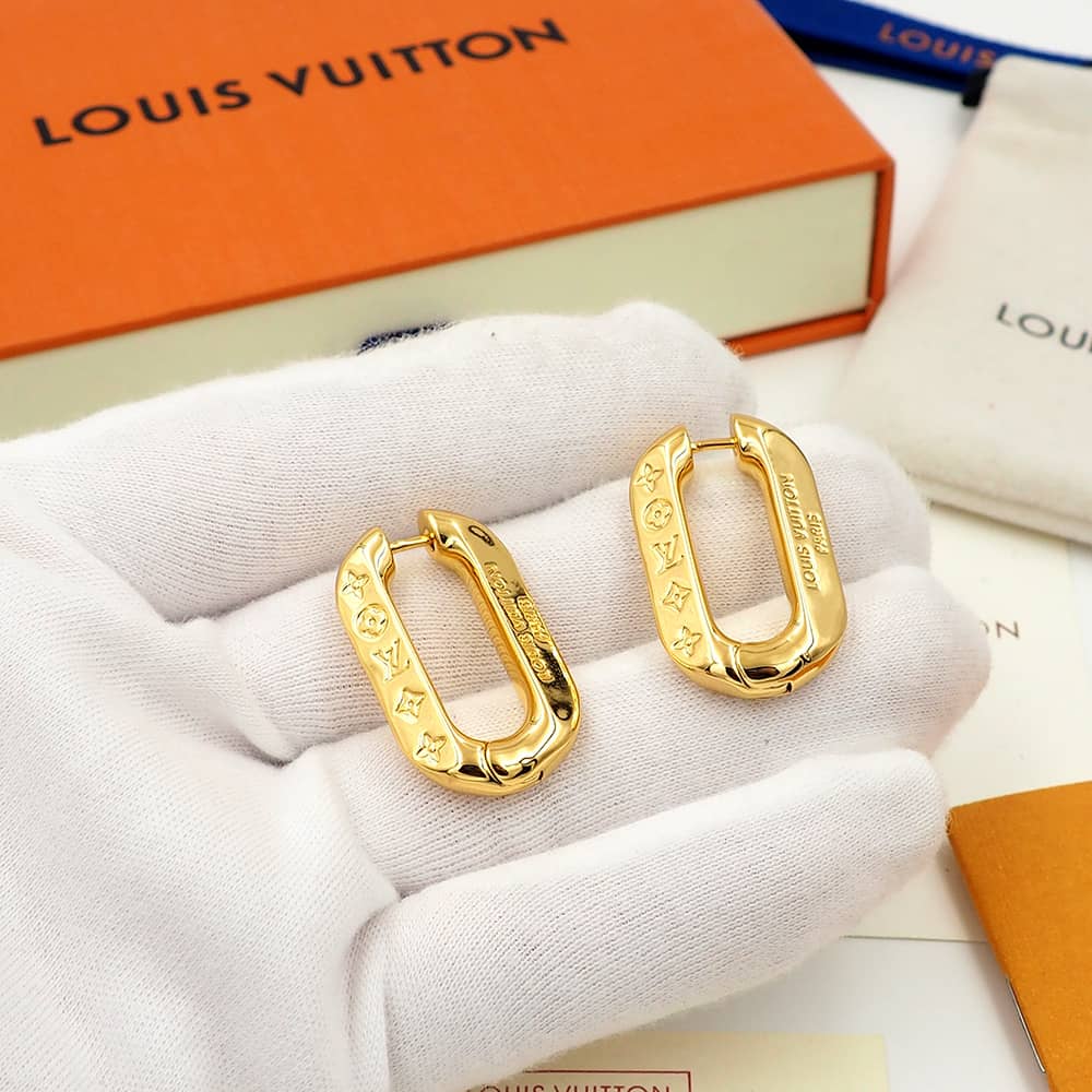 Knockoff L0vis Vvtt0n Logo Earring