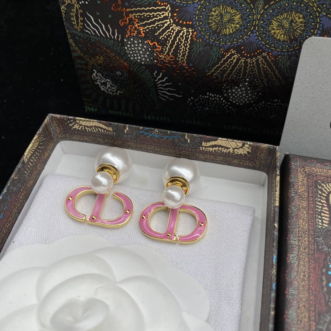 Wholesale Chr1st1an D10r Logo Earring