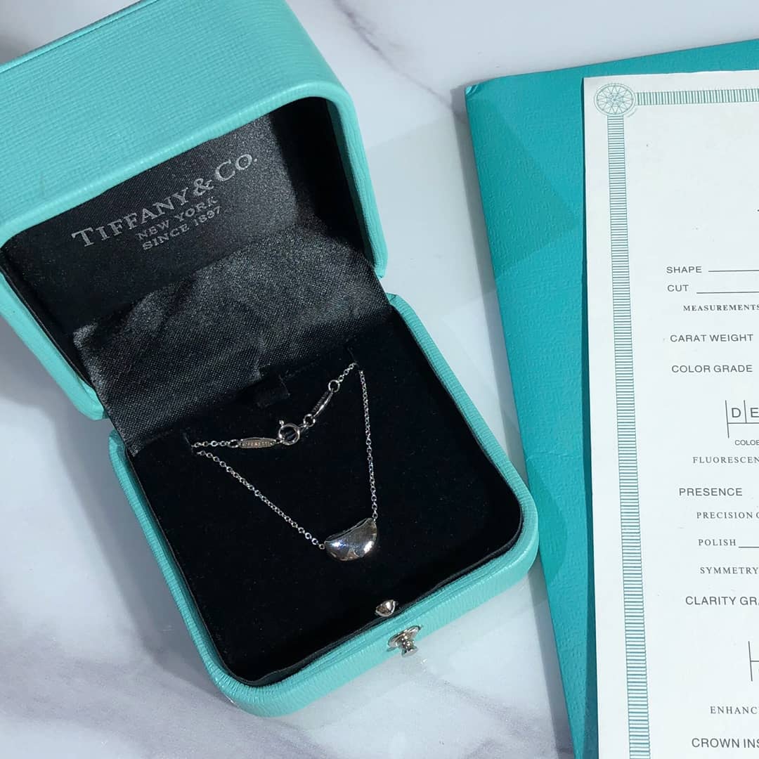 Fake T*f*ny Logo Necklace