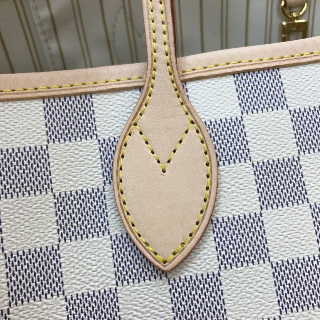 L0vis Vvtt0n Neverfull GM Damier Azur Tote Replica White N40990