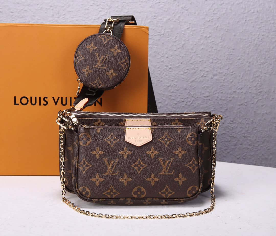 L0vis Vvtt0n Multi Pochette Accessoires Replica Crossbody Bag Black M44840