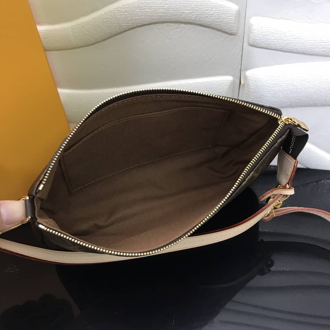 L0vis Vvtt0n Replica Pochette Accessoires Canvas Brown M40712