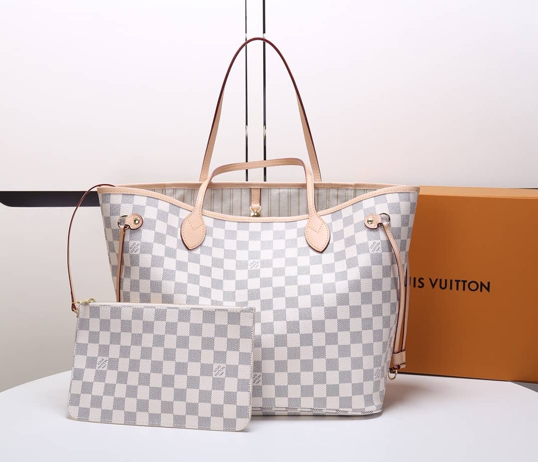 L0vis Vvtt0n Neverfull Dupe MM Damier Azur Tote N41361