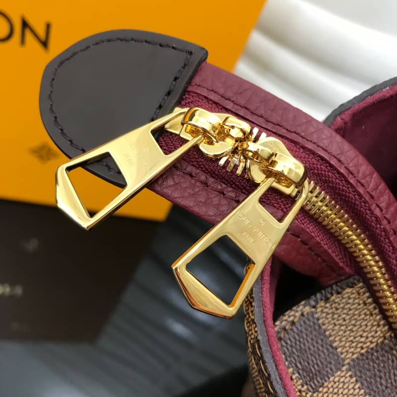 L0vis Vvtt0n Jersey Damier Ebene Canvas Magnolia Bag Replica Purple N44041