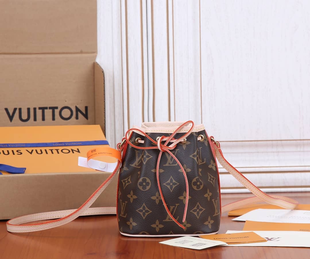 L0vis Vvtt0n Monogram Nano Noe Drawstring Replica Shoulder Bag M41346