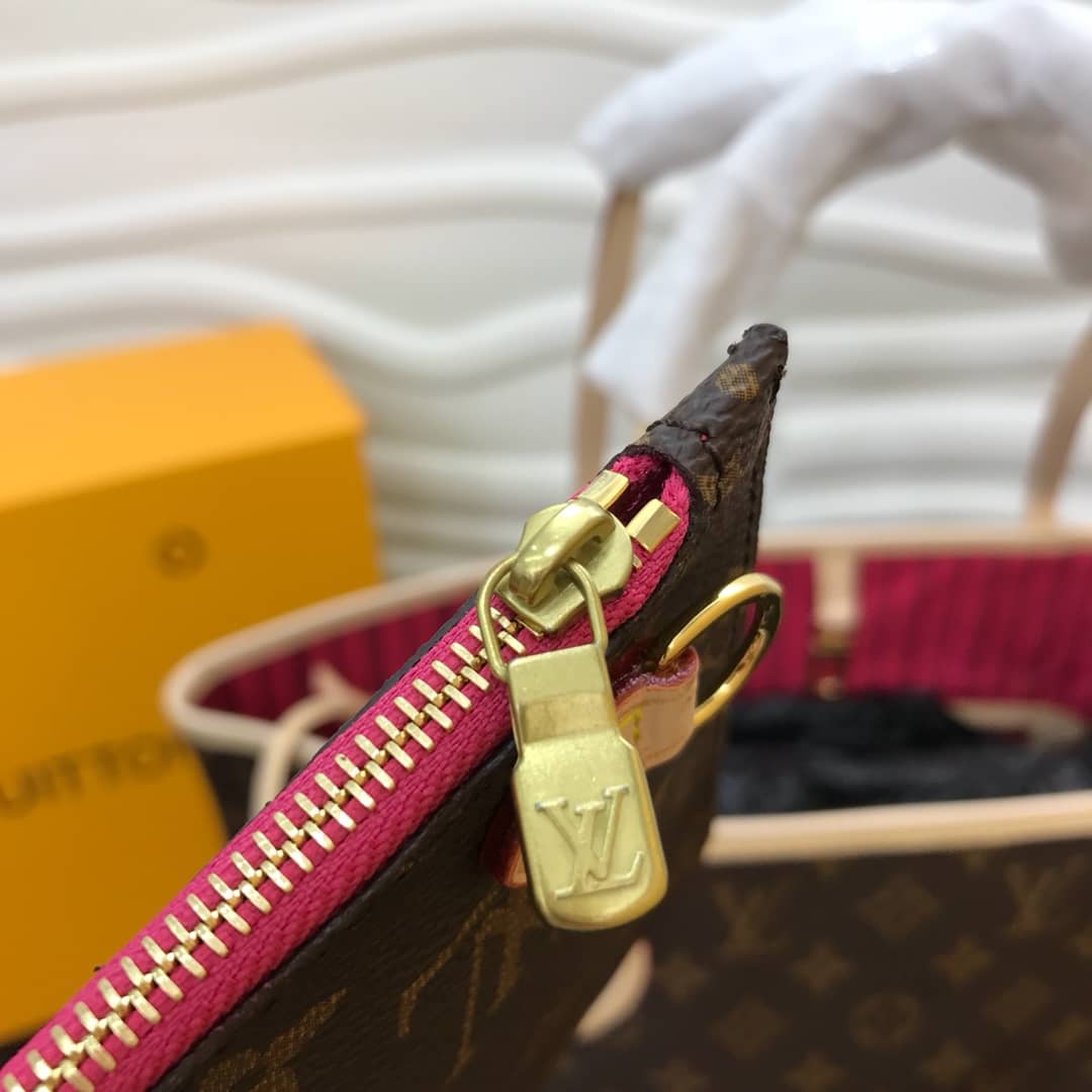 L0vis Vvtt0n Neverfull Dupe Monogram GM Shoulder Bag Replica Pink M40990