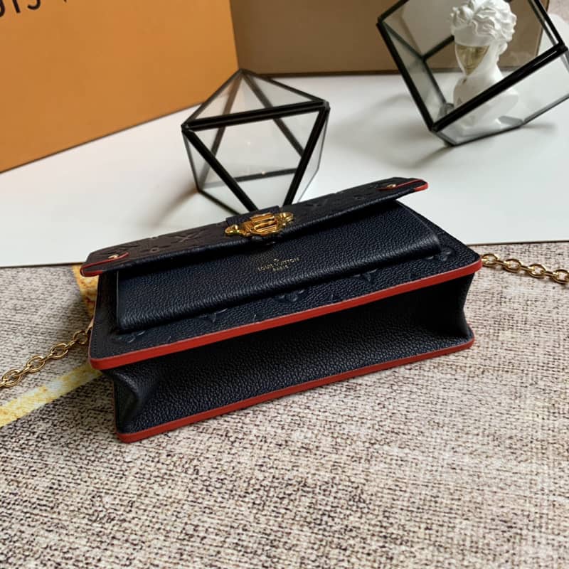 L0vis Vvtt0n Monogram Empreinte Vavin Chain Long Wallet Replica Blue M67839